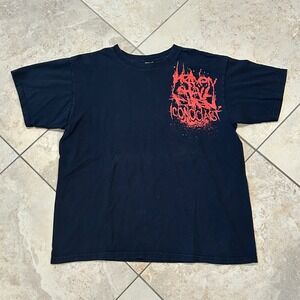 Anvil Heaven Shall Burn Iconoclast Shirt Mens L Black Metalcore Band Graphic Tee